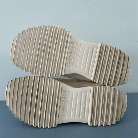 Converse Run Star Hike Daisy Cord Egret Lace Up Platform Sneakers - Picture 9 of 10